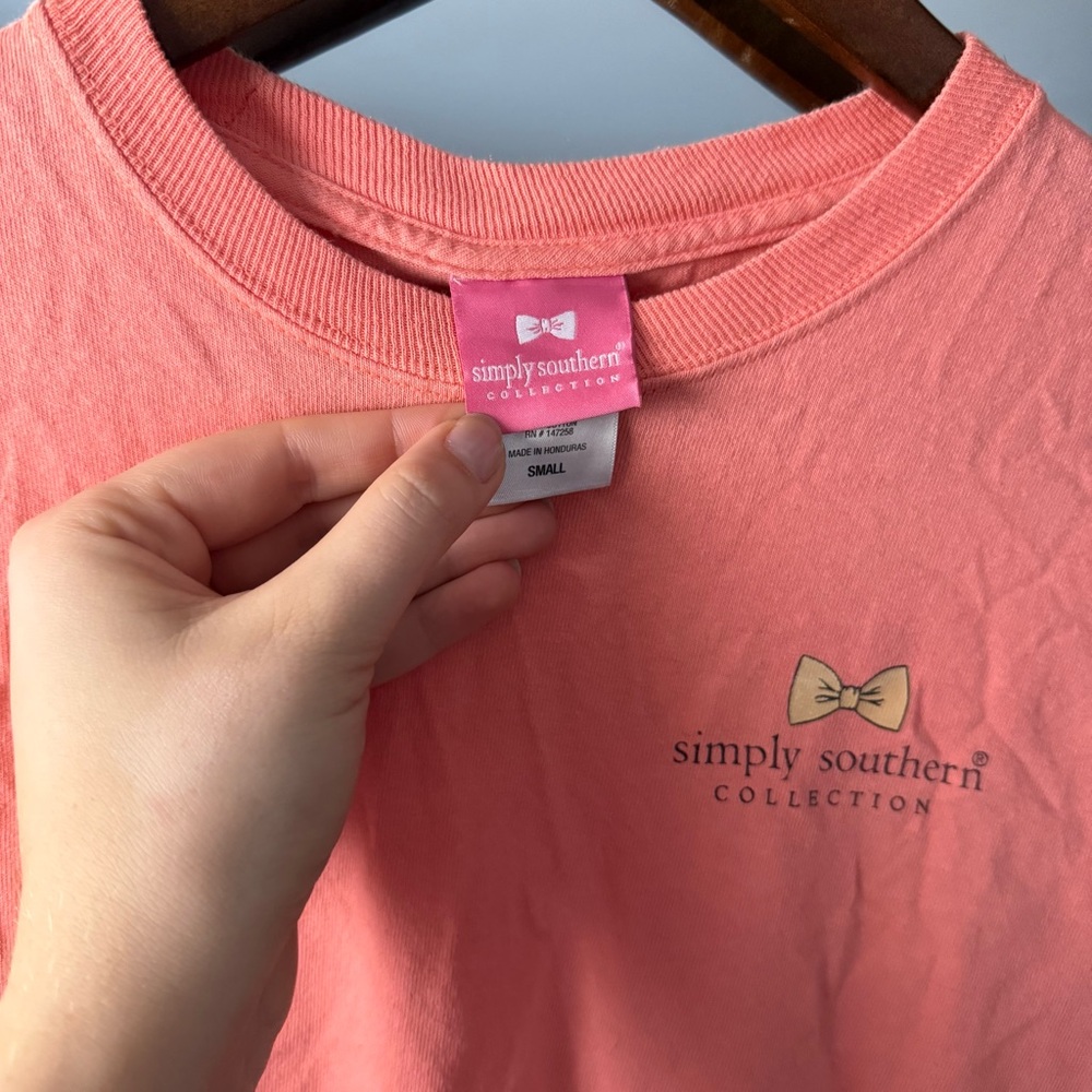 Simply Southern Fall Graphic Pink Long Sleeve Shirt - Picture 4 of 5
